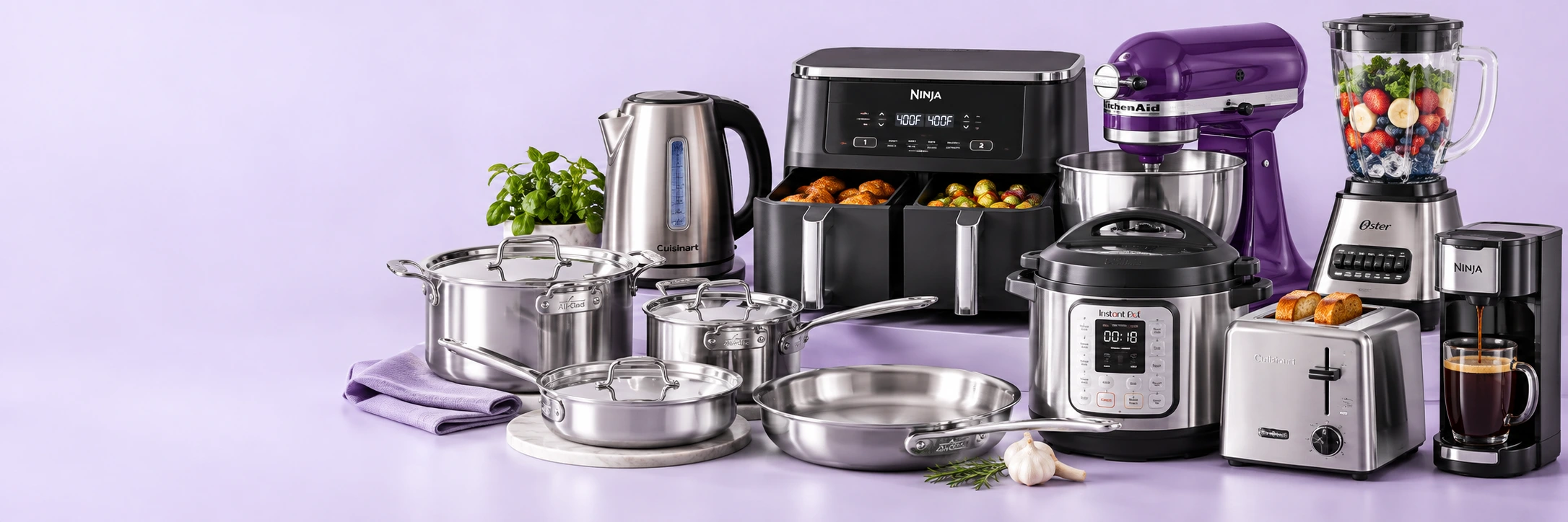 Kitchen appliances and cookware